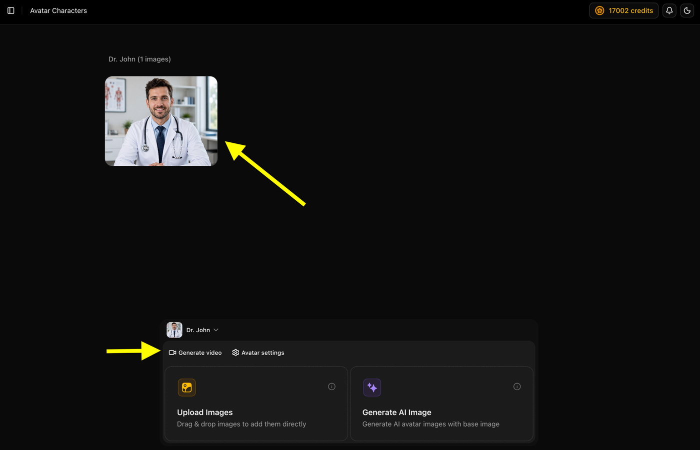 after-selecting-your-avatar-click-on-generate-video-eoukvd.png
