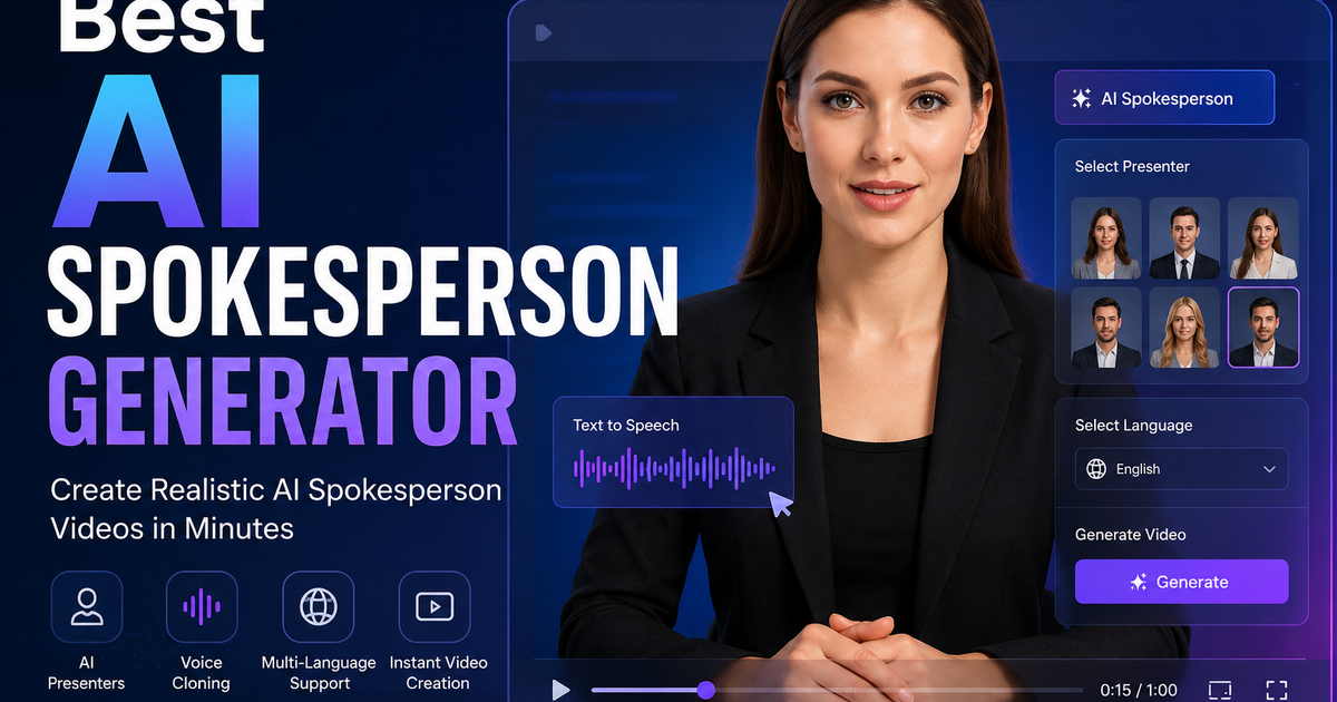 Best AI Spokesperson Generator in 2026: Top 7 Tools Compared | Zoice