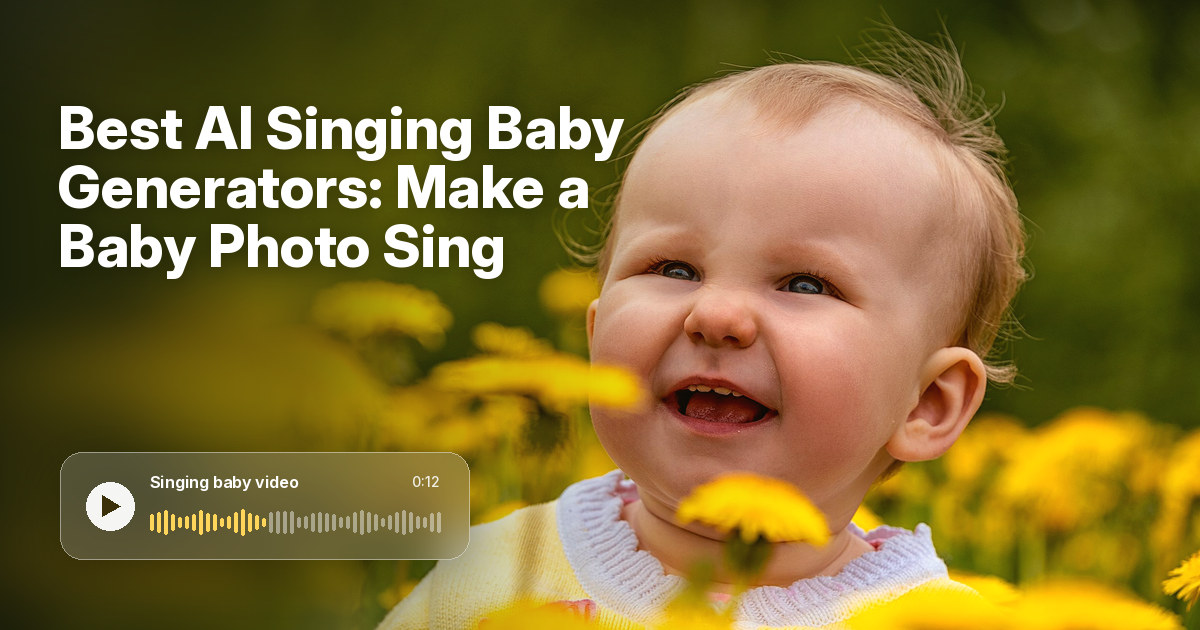 Best AI Singing Baby Generators: Make a Baby Photo Sing