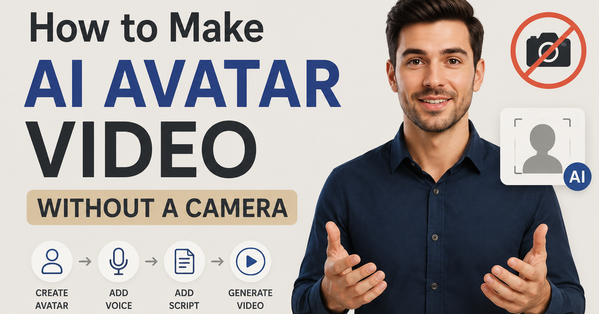 How to Make AI Avatar Video Without a Camera (Step-by-Step)