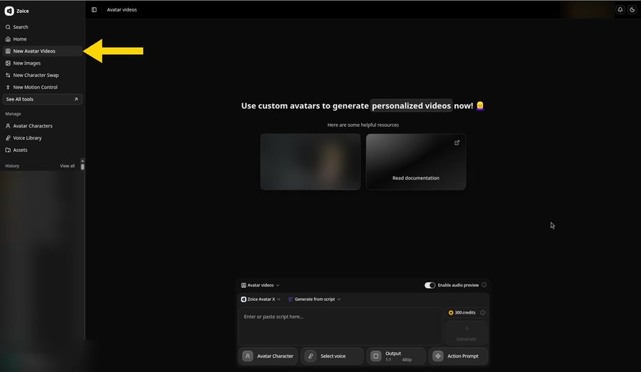 how-to-make-my-pet-talk-with-ai-step-02-open-new-avatar-videos-v3-c1c3l1.jpg